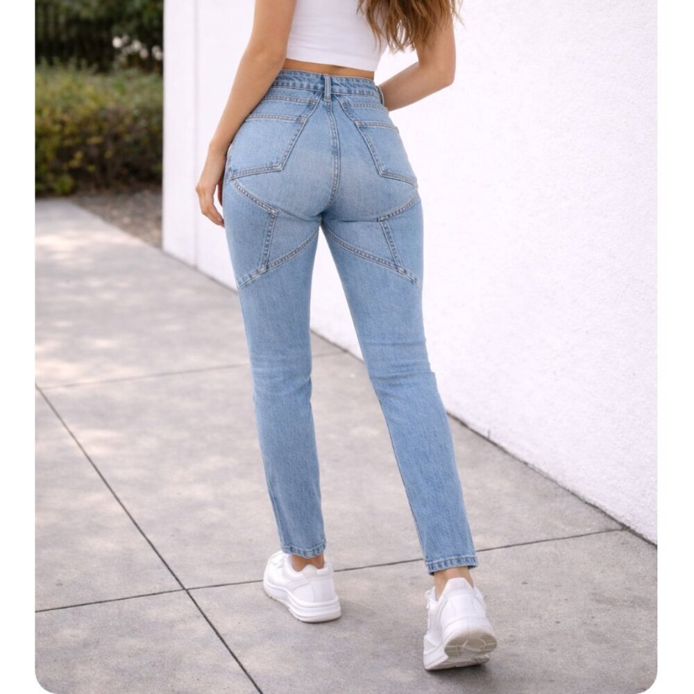 Revice Venus Star Jeans High Rise Skinny Medium Wash Denim Women's size 26